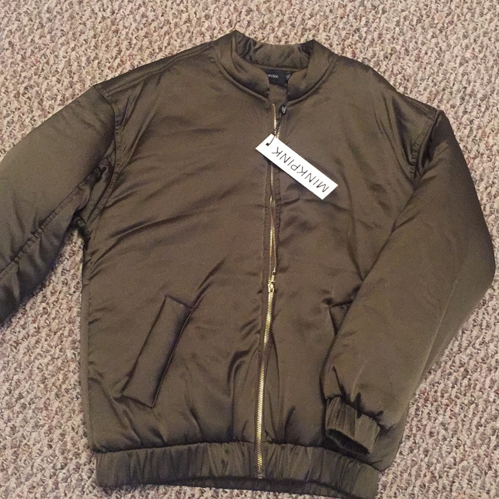 Army green bomber jacket- sz small